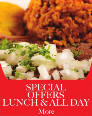 Special Offers, Lunch & All Day - Metropol Restaurant - Puerto Rican, Cuban, and International Food.